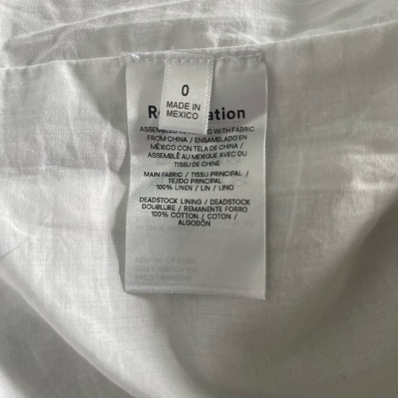 NEW | Reformation Marcella Linen Dress | Size 0 - Picture 4 of 6